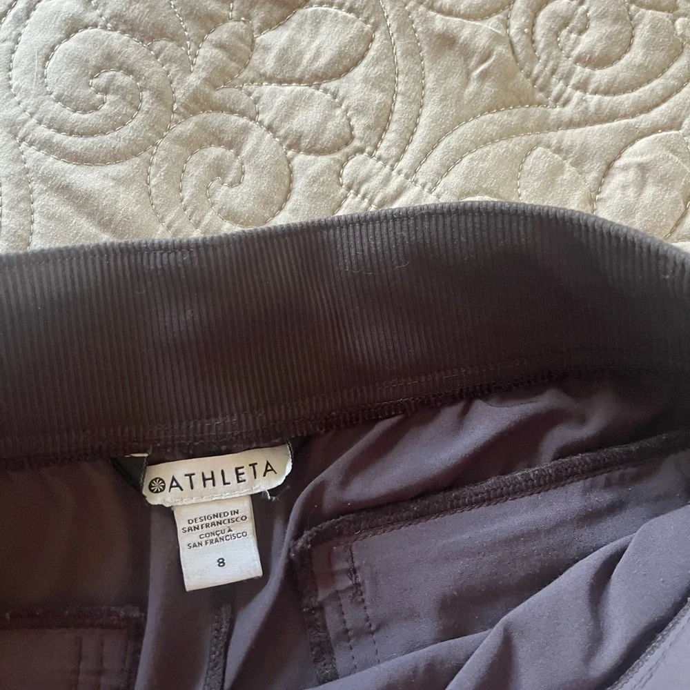 Athleta Brooklyn with zipper.  Brownish purple color.  Slate - Picture 4 of 5